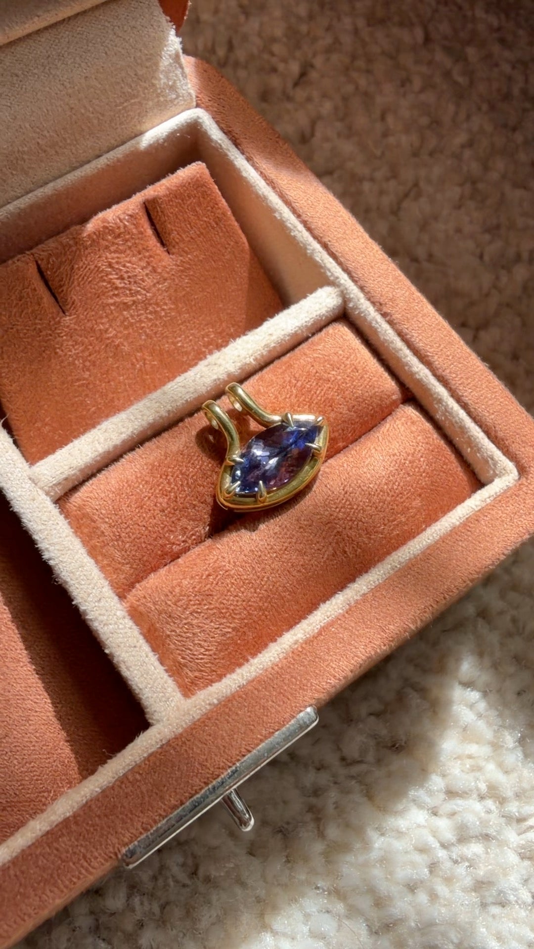Vanessa Amethyst Marquise Charm