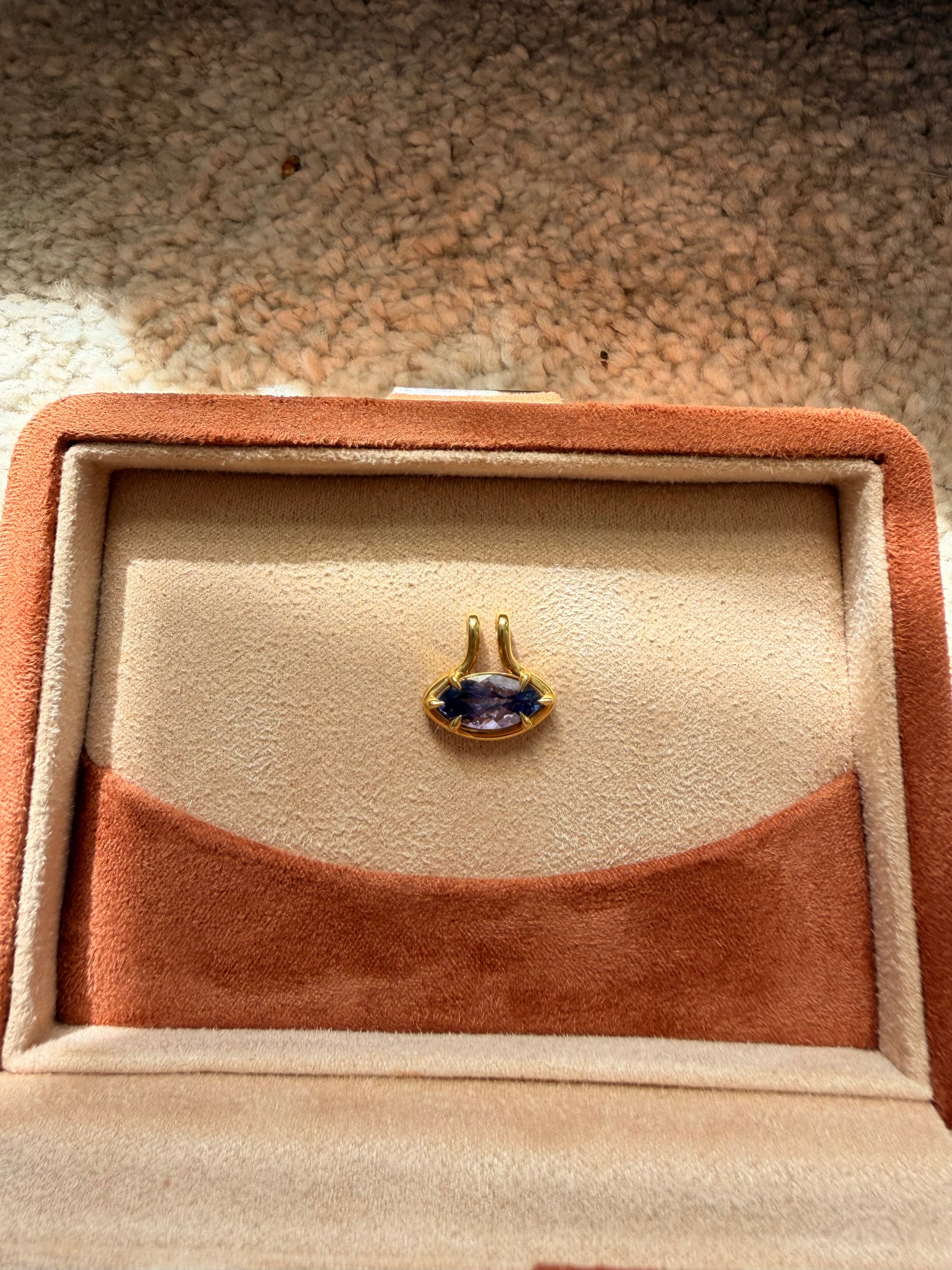 Vanessa Amethyst Marquise Charm