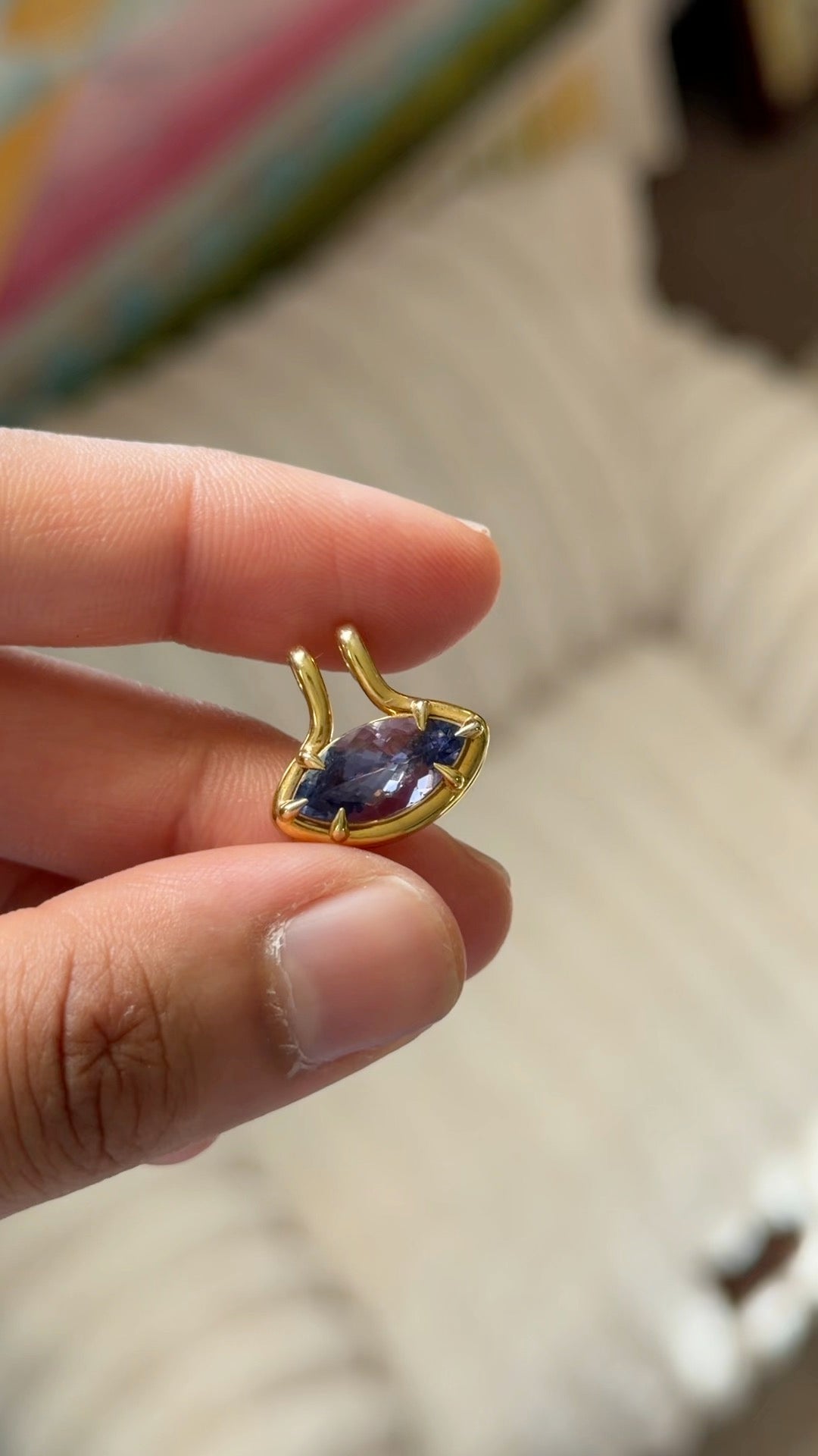 Vanessa Amethyst Marquise Charm