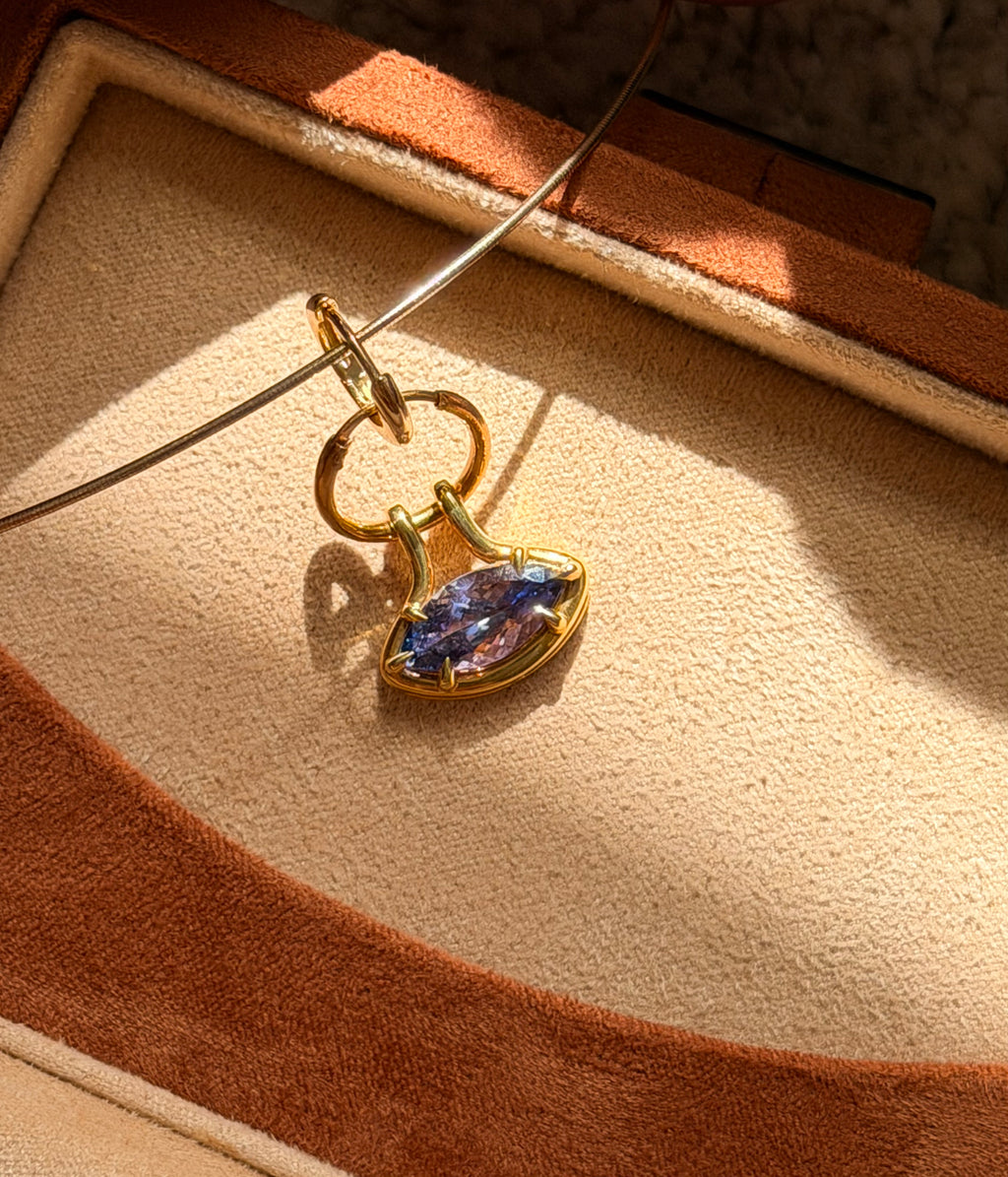 Vanessa Amethyst Marquise Charm